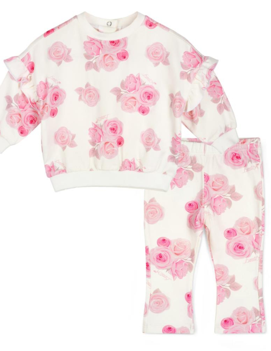 Little A Rose Print Tracksuit