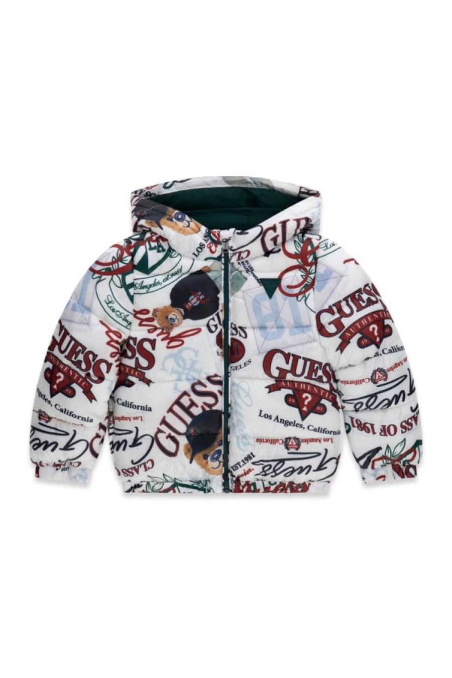 Guess B Polyester Hooded Ls Puffer Jac