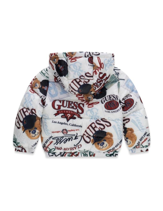 Guess B Polyester Hooded Ls Puffer Jac - PMNE