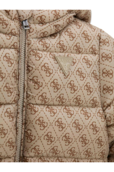 Guess B Polyester Hooded Ls Puffer Jac