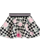 A-Dee Houndstooth Print Skirt Set