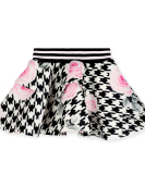 A-Dee Houndstooth Print Skirt Set