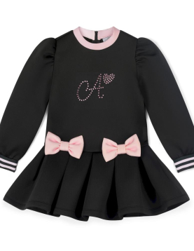A-Dee Contrast Bow Dress