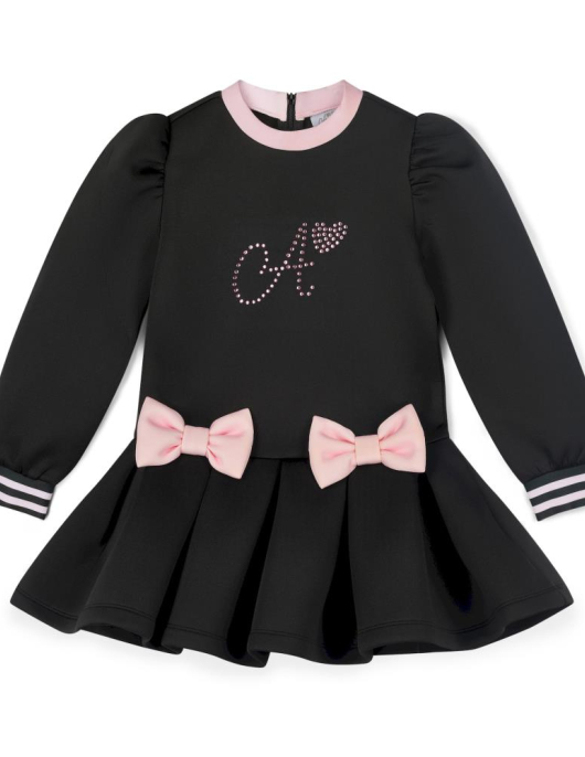 A-Dee Contrast Bow Dress