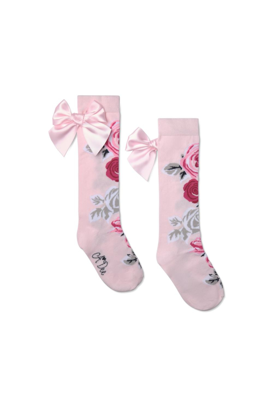 A-Dee Rose Print Knee High Sock