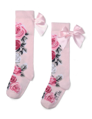 A-Dee Rose Print Knee High Sock