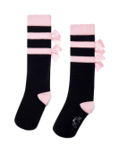 A-Dee Stripe And Bow Knee High Sock