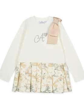 A-Dee Bow Print Peplum Legging Set