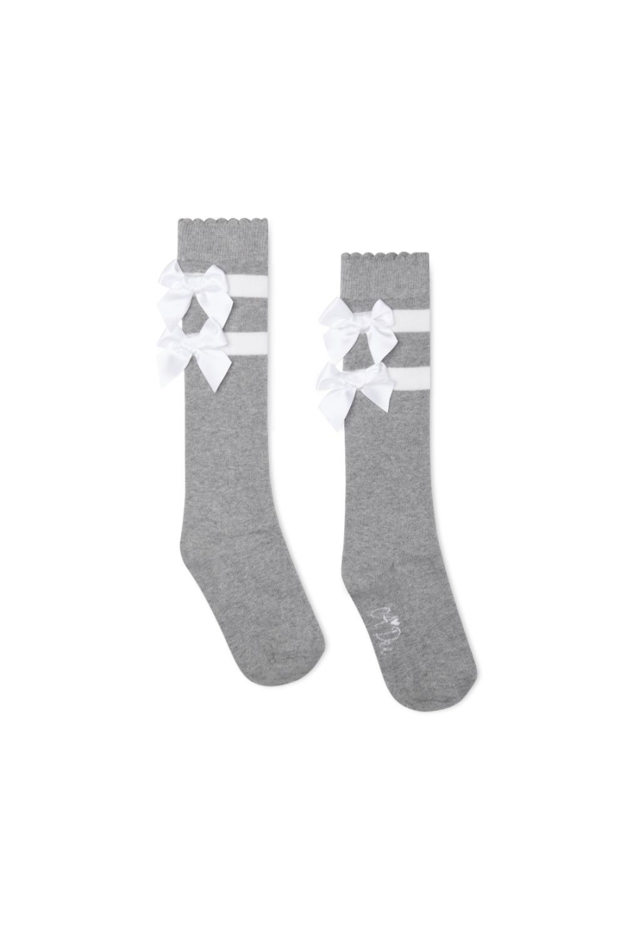 A-Dee Stripe And Bow Knee High Sock