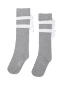 A-Dee Stripe And Bow Knee High Sock