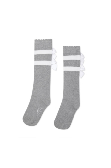 A-Dee Stripe And Bow Knee High Sock