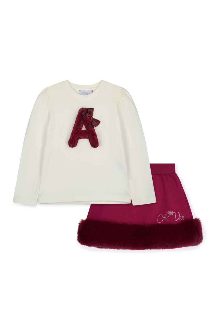 A-Dee Fur Skirt Set
