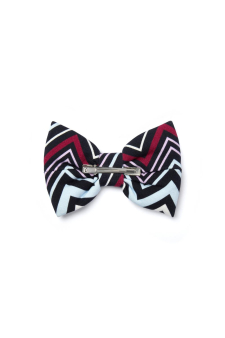 A-Dee Chevron Print Bow Hairclip