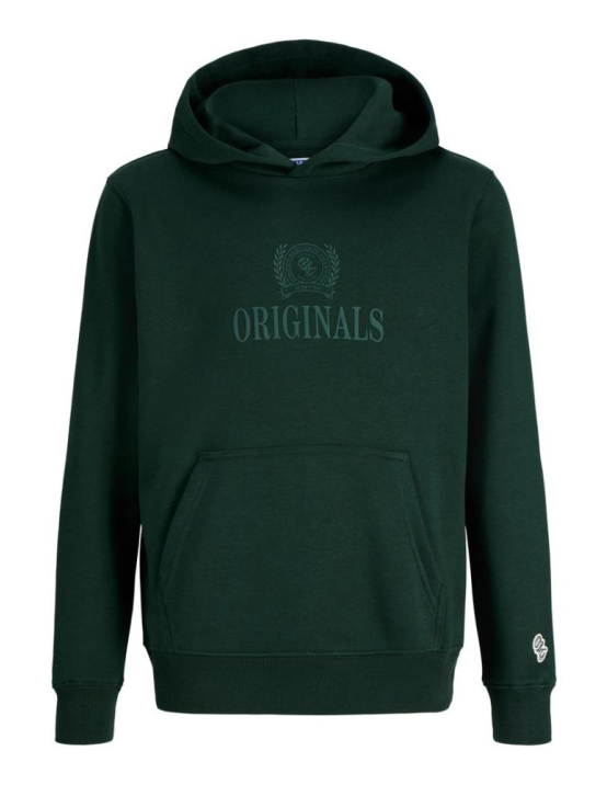 Jorfrederiksberg Monogram Sweat Hood Jn - VERDE