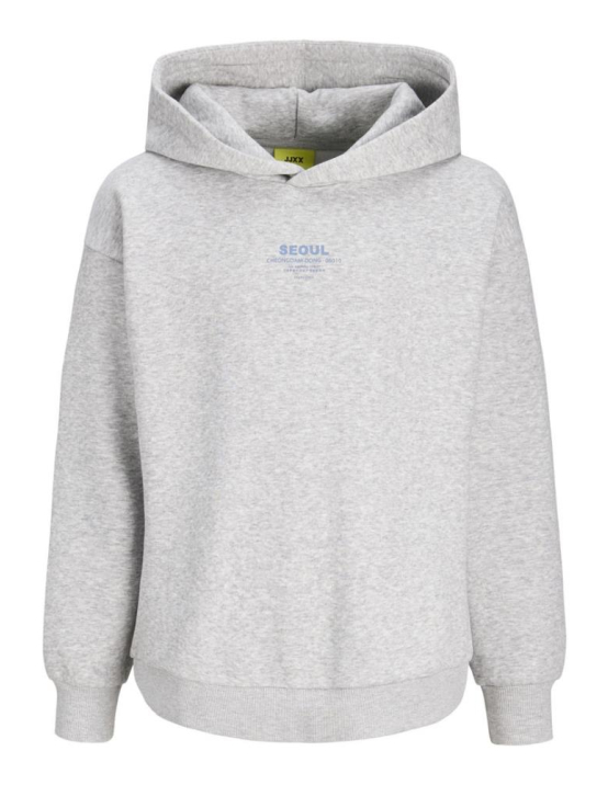 Jxnelly Ls Hood Swt Ln Grl - CINZA