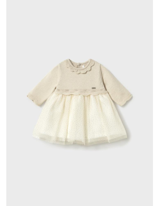 Mayoral Vestido Trico e Tule