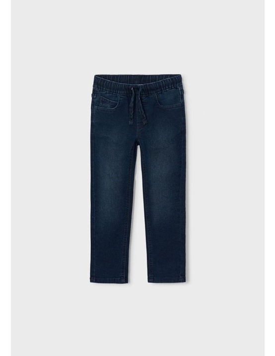Mayoral Calça Soft Denim Jogger - BLUE BLACK