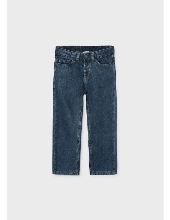 Mayoral Calça Denim Wide Fit - PRETO