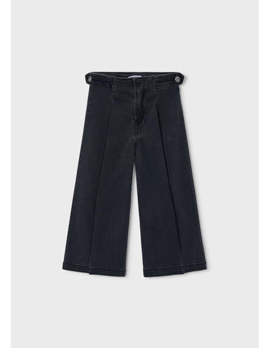 Mayoral Calça Ganga Wide Leg - CARVAO