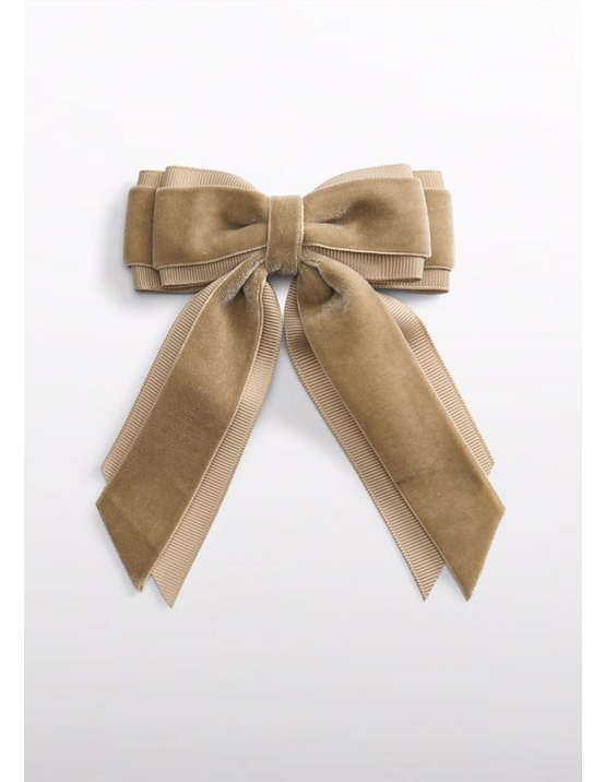 Abel e Lula Gancho Cabelo Veludo - BEIGE