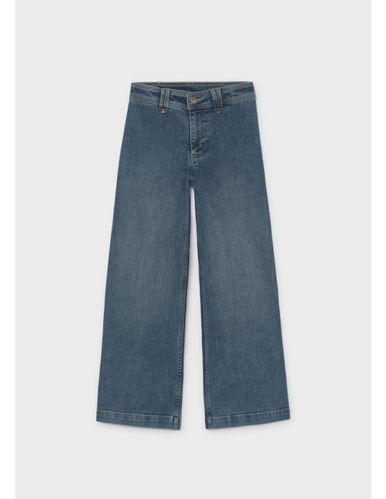 Mayoral Calça Denim Wide Leg - BASE