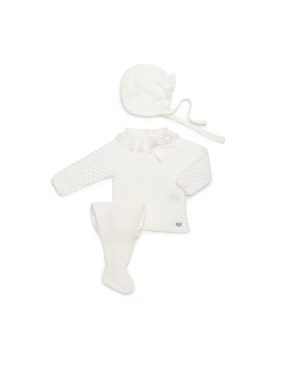 Juliana Conjunto 3. P Recogidas Puntilla - CRUDO