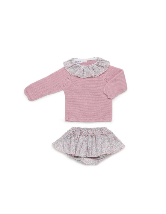 Juliana Conjunto Braga Volante Florecitas