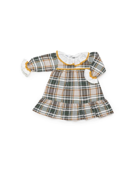 Juliana Vestido Cuadros Volante