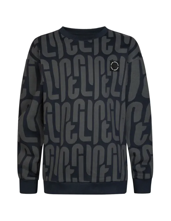 Petrol Boys Sweater Round Neck Aop