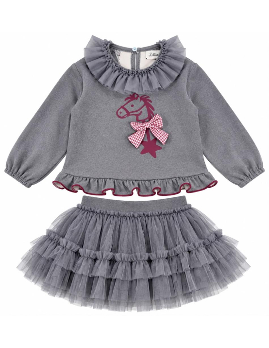 Lolittos Felpa A+Rana Falda Platino