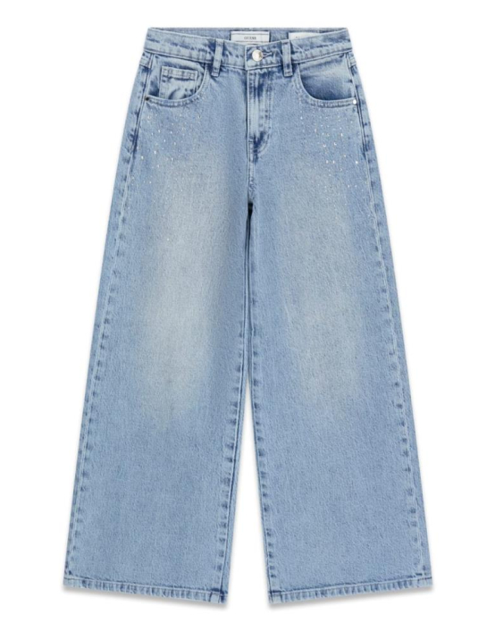 Guess G Palazzo Comfort Denim Pants W/