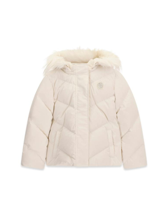Guess G Real Down Hooded Ls Puffer