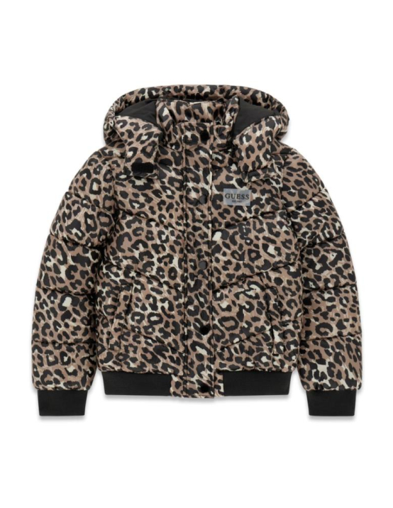 Guess G Polyester Hooded Ls Puffer Jac - PMN4