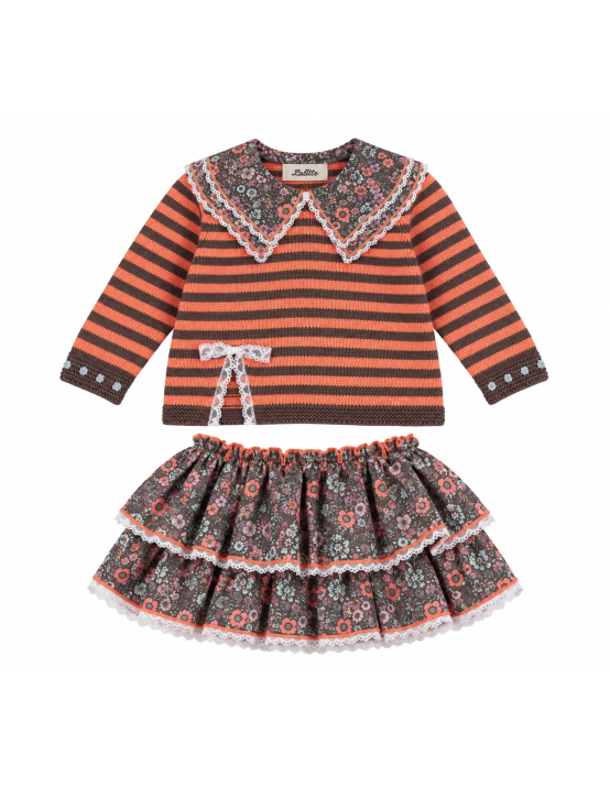 Lolittos Jubon A+Cubre Falda Nectarina