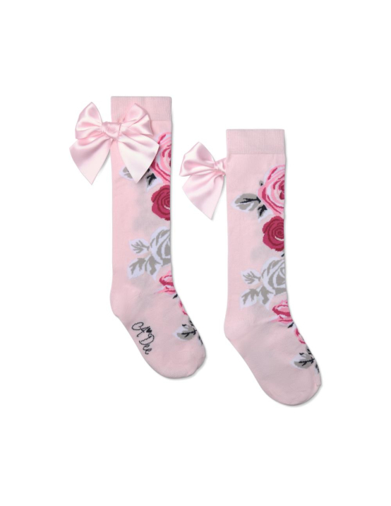 A-Dee Rose Print Knee High Sock
