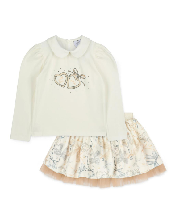 A-Dee Bow Print Skirt Set