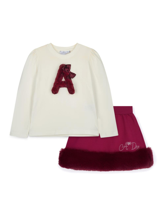 A-Dee Fur Skirt Set